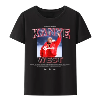 Kanye West Hip Hop Street Bumbac T-Shirt Om de Vară Clasic Vintage Topuri Tricou Barbati pentru Femei de Moda Supradimensionat tricou Maneca Scurta